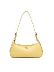 Calvin Klein Torebka Ck Small Shoulder Bag LV04F3170G Beżowy. Brązowe torebki do ręki damskie Calvin Klein, bez wzorów, ze skóry, bez dodatków. Za 409.99 zł.