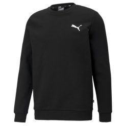 Bluza Puma Essential. Czarne bluzki z długim rękawem męskie Puma, m, bez wzorów, z bawełny, bez kaptura. Za 251.00 zł.