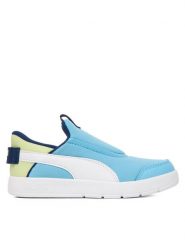 Puma Sneakersy Courtflex v3 SLIPTECH PS 399734 10 Niebieski. Niebieskie buty sportowe chłopięce Puma, bez wzorów, z materiału, bez zapięcia. Za 169.99 zł.