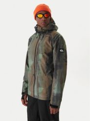Quiksilver Kurtka snowboardowa Muldrow EQYTJ03493 Zielony Regular Fit. Zielone kurtki snowboardowe męskie Quiksilver, m, bez wzorów, z syntetyku, bez kaptura, narciarskie. Za 1,469.00 zł.