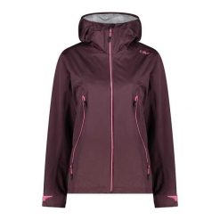 Kurtka przeciwdeszczowa damska z kapturem CMP. Czerwone kurtki sportowe damskie CMP, m, bez wzorów, z kapturem, trekkingowe. Za 508.50 zł.