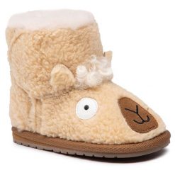 Śniegowce EMU Australia. Brązowe buty zimowe dziewczęce Emu Australia, bez zapięcia. Za 269.99 zł.