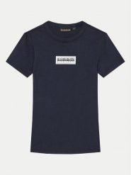 Napapijri T-Shirt Chamois NP0A4HYL D Granatowy Regular Fit. Niebieskie t-shirty dla chłopców Napapijri, bez wzorów, z bawełny, bez ramiączek. Za 119.99 zł.