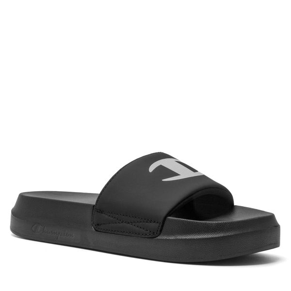 Klapki Champion. Czarne klapki damskie Champion, bez wzorów, bez obcasa. Za 99.99 zł.