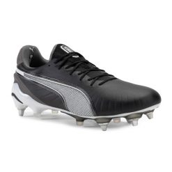 Buty piłkarskie męskie PUMA King Ultimate MxSG. Czarne buty sportowe męskie Puma, bez zapięcia, do piłki nożnej. Za 799.99 zł.