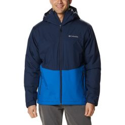 Kurtka turystyczna męska Columbia Point Park. Niebieskie kurtki męskie Columbia, l, bez wzorów, z materiału, trekkingowe, omni-heat (columbia). Za 498.80 zł.