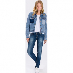 Dżinsy "Melissa" - Skinny fit - w kolorze niebieskim. Niebieskie jeansy damskie Cross Jeans. W wyprzedaży za 136.95 zł.