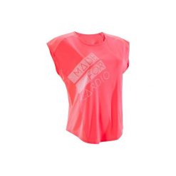 Koszulka fitness kardio 120. Czerwone koszulki sportowe damskie DOMYOS. Za 29.99 zł.