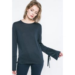 Tommy Hilfiger - Bluzka Annie. Szare bluzki damskie Tommy Hilfiger, z bawełny, casualowe, z okrągłym kołnierzem. W wyprzedaży za 179.90 zł.