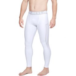 Under Armour Legginsy męskie HG Armour Legging Graphic białe r. XL (1320202-100). Spodnie sportowe męskie Under Armour. Za 120.98 zł.