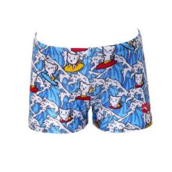 Kąpielówki chłopięce spodenki kąpielowe bokserki na basen Arena Surfing. Białe szorty dla chłopców Arena, bez wzorów, sportowe. Za 34.99 zł.