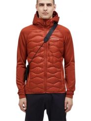 Kurtka Peak Performance M Helium Down Hybrid Hood Jacket Spiced - XXL. Brązowe kurtki męskie Peak Performance, m, bez wzorów, z poliamidu, z kapturem. Za 999.00 zł.