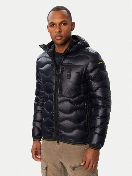 Blauer Kurtka puchowa Wave 26WBLUC03064 Granatowy Regular Fit. Niebieskie kurtki męskie Blauer, m, bez wzorów, z puchu, bez kaptura. Za 1,849.00 zł.