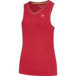 Koszulka sportowa damska Dunlop Club Tank Top. Czerwone koszulki sportowe damskie Dunlop, bez wzorów, bez kołnierzyka, bez ramiączek. Za 129.99 zł.