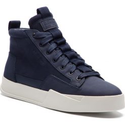 Sneakersy G-STAR RAW - Rackam Core Mid D10764-A599-990 Dk Saru Blue. Niebieskie półbuty na co dzień męskie G-Star Raw, z materiału, klasyczne, bez zapięcia. W wyprzedaży za 359.00 zł.