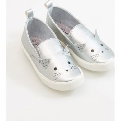 Tenisówki z uszami myszki - Jasny szar. Buty sportowe dziewczęce Reserved. Za 49.99 zł.