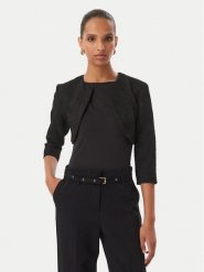 Rinascimento Bolerko CFC0130375003 Czarny Regular Fit. Czarne żakiety damskie Rinascimento, xs, bez wzorów, z syntetyku. Za 414.99 zł.