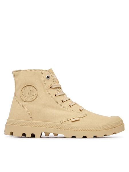Palladium Trapery 73089-274-M Beżowy. Brązowe śniegowce i trapery męskie Palladium, z materiału, bez zapięcia. Za 349.99 zł.