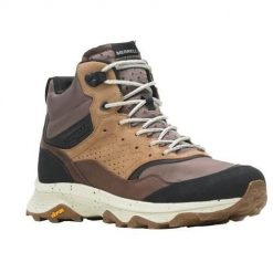 Buty trekkingowe męskie Merrell Speed Solo Mid Wp. Brązowe trekkingi męskie Merrell, za kostkę, trekkingowe. Za 638.00 zł.