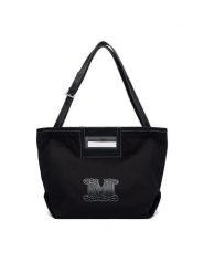 Max Mara Beachwear Torebka 2616511039650 Czarny. Czarne torebki do ręki damskie Max Mara Beachwear, bez wzorów, z bawełny, bez dodatków. Za 1,024.00 zł.