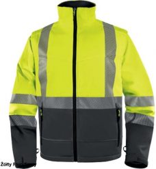 Delta Plus FAST BLUZA SOFTSHELL Z poliesteru i elastanu, 3 warstwy laminowane - żółty fluorescencyjny-szary 2XL. Szare bluzy męskie DELTA PLUS, m, bez wzorów, z elastanu, bez kaptura. Za 293.80 zł.