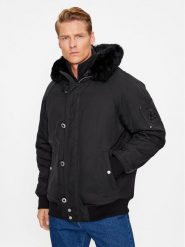 Moose Knuckles Kurtka bomber Strathmore M33MB027S Czarny. Czarne kurtki męskie Moose Knuckles, m, bez wzorów, z syntetyku, bez kaptura. Za 5,399.00 zł.