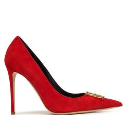 Szpilki Elisabetta Franchi. Czerwone szpilki damskie Elisabetta Franchi, bez wzorów, bez obcasa, bez zapięcia. Za 3,079.00 zł.