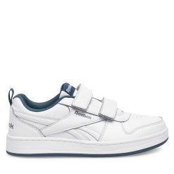Sneakersy Reebok. Białe trampki i tenisówki chłopięce Reebok, bez wzorów, bez zapięcia. Za 99.99 zł.