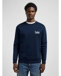 MESKA BLUZA LEE WOBBLY LEE SWS RIVET NAVY 112371839. Niebieskie bluzy męskie Lee, l, bez wzorów, bez kaptura. Za 149.99 zł.