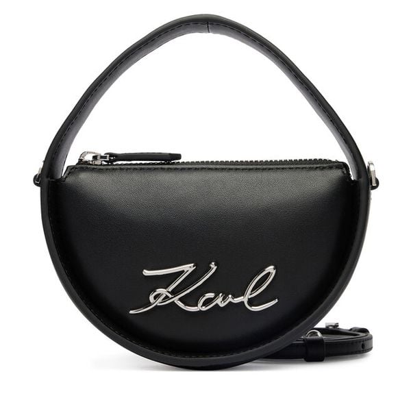 Torebka KARL LAGERFELD. Czarne torebki do ręki damskie KARL LAGERFELD, bez wzorów, klasyczne, bez dodatków. Za 554.99 zł.