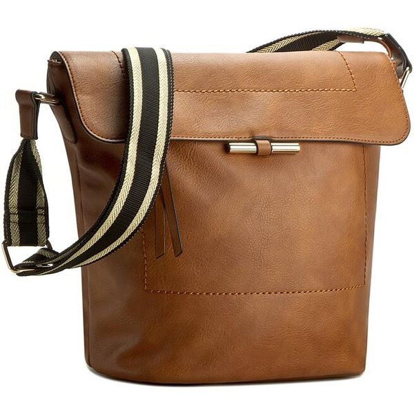 Torebka Jenny Fairy. Brązowe listonoszki damskie Jenny Fairy, bez wzorów, bez dodatków. Za 40.29 zł.