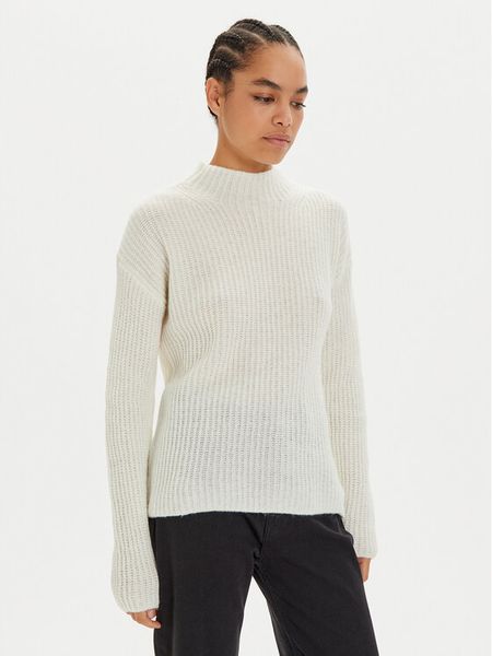 Hugo Sweter 50529354 Écru Relaxed Fit. Swetry damskie Hugo, s, bez wzorów, z wełny, bez kołnierzyka, bez ramiączek, bez kaptura. Za 719.99 zł.