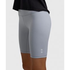 Spodenki do tenisa/padla Damskie Smart Legging z kieszenią na piłkę. Szare szorty damskie NORDICDOTS, bez wzorów, z materiału. Za 190.00 zł.