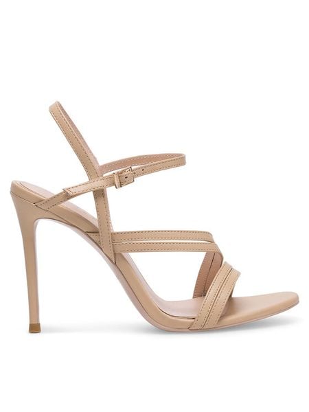 Eva Minge Sandały CATHERINE-S9050-118 Beżowy. Brązowe sandały damskie Eva Minge, bez wzorów, ze skóry, bez obcasa, na szpilce, bez zapięcia. Za 279.99 zł.