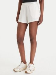 Guess Szorty sportowe O6GD02 KCQP2 Biały Relaxed Fit. Białe szorty sportowe damskie Guess, s, z aplikacjami, z syntetyku, sportowe. Za 189.99 zł.