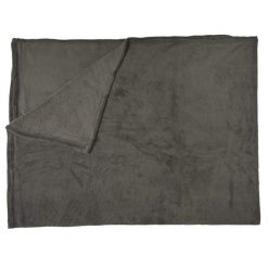 Pled molleton szary 150x200cm. Szare kocyki dla dzieci Intesi. W wyprzedaży za 59.90 zł.