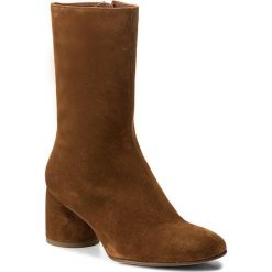 Kozaki HÖGL - 4-106122 Toffee 2200. Brązowe kozaki damskie HÖGL, z materiału. W wyprzedaży za 399.00 zł.