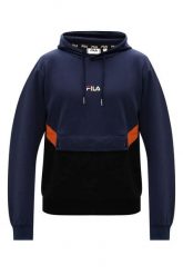 Męska bluza Fila MEN WATER blocked 687927-A718. Niebieskie bluzy sportowe męskie Fila, m, bez wzorów, z bawełny, z kapturem, do biegania. Za 207.16 zł.