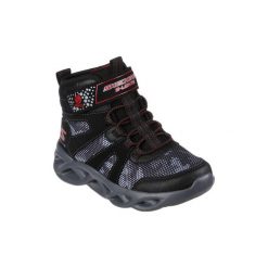 Śniegowce chłopięce Skechers Twisted Brights - Zerrix. Czarne buty zimowe chłopięce Skechers, bez wzorów, z gumy, bez zapięcia. Za 249.99 zł.