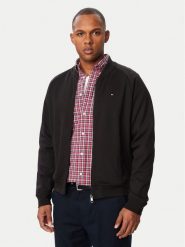 Tommy Hilfiger Bluza Essential MW0MW44934 Czarny Regular Fit. Czarne bluzy męskie Tommy Hilfiger, l, bez wzorów, z bawełny, bez kaptura. Za 649.99 zł.