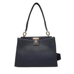 Torebka Tommy Hilfiger. Niebieskie torebki do ręki damskie Tommy Hilfiger, bez wzorów, klasyczne, bez dodatków. Za 529.99 zł.