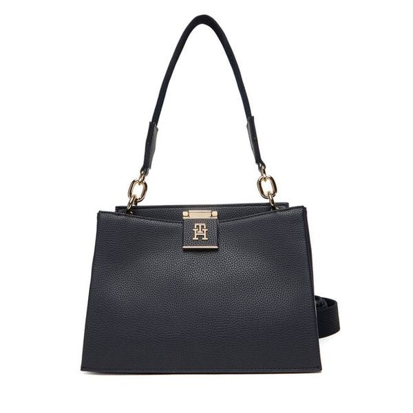 Torebka Tommy Hilfiger. Niebieskie torebki do ręki damskie Tommy Hilfiger, bez wzorów, klasyczne, bez dodatków. Za 529.99 zł.