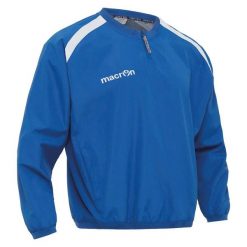 Kurtka przeciwwiatrowa 1/4 zip Macron Cosmos. Niebieskie kurtki męskie Macron, l, bez wzorów, z materiału, eleganckie, bez kaptura. Za 251.50 zł.