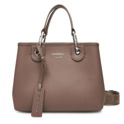 Torebka Emporio Armani. Brązowe torebki do ręki damskie Emporio Armani, bez wzorów, klasyczne, bez dodatków. Za 759.99 zł.