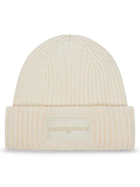 Tommy Jeans Czapka Script AW0AW17909 Kremowy. Białe czapki i kapelusze damskie Tommy Jeans, na zimę, bez wzorów, z jeansu. Za 199.99 zł.