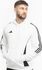 Adidas Bluza męska adidas Tiro 24 Sweat Hooded biała IR7547 2XL. Białe bluzy męskie Adidas, m, bez wzorów, bez kaptura. Za 180.70 zł.