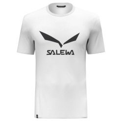 Koszulka Sportowa Męska Salewa Solidlogo Dry. Białe koszulki sportowe męskie Salewa, m, bez wzorów, z bawełny, bez kołnierzyka, bez ramiączek. Za 229.50 zł.