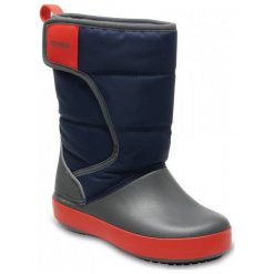 Crocs Śniegowce Lodgepoint Snow Boot Kids Navy/Slate Grey 24,5. Buty zimowe dziewczęce Crocs. W wyprzedaży za 179.00 zł.