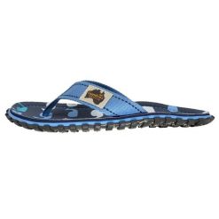 Japonki Gumbies Islander 810084115534 niebieskie. Niebieskie klapki męskie z bawełny, sportowe. Za 242.61 zł.