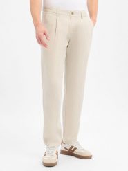 Marc O'Polo Lniane spodnie Mężczyźni len (100%) beżowy, 33-32. Brązowe spodnie materiałowe męskie Marc O'Polo, m, bez wzorów, ze lnu. Za 649.95 zł.